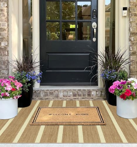 Striped 3x5 Entry Rug, Washable Indoor Outdoor Mats for Front Door - Image 5