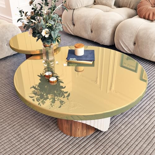 Wallercity Glossy Gold Mirror Stickers Peel and Stick Mirror Wallpaper for Countertops Dresser Crafts Metallic Mirrors Contact Paper for Walls Table 24''x118'' Flexible Non-Glass Vinyl Adhesive Sheets - Image 4