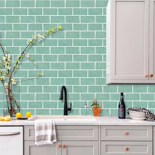 STICKGOO 10-Sheet Subway Tile Peel and Stick Backsplash, Self Adhesive Vinyl Wall Tiles, Stick on Backsplash for Kitchen and Bathroom(Thicker Design) - Image 4
