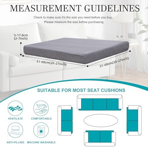 12 Pcs Outdoor Cushion Covers, Patio Sofa Cushion Covers Replacement - Image 2