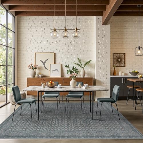 Rugxara 6x9 Washable Area Rug for Living Room,Soft Blue - Image 3