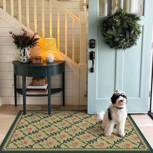 3x5 Entryway Rug, Small Washable Indoor Outdoor Mats for Front Door - Image 4
