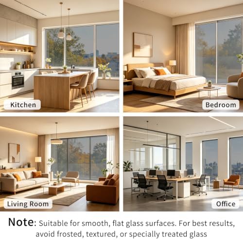 FILMGOO One Way Privacy Window Film Heat Control Mirror Tint 29.5Inx6.5Ft - Image 6