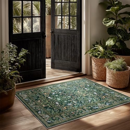 2x3 Washable Rugs for Entryway Indoor: Small Area Rug Door Mat Entrance Non-Slip Low Pile Soft Throw Rug for Kitchen Front Door Indoor Entrance Bedside Entry Kids Room by palohom