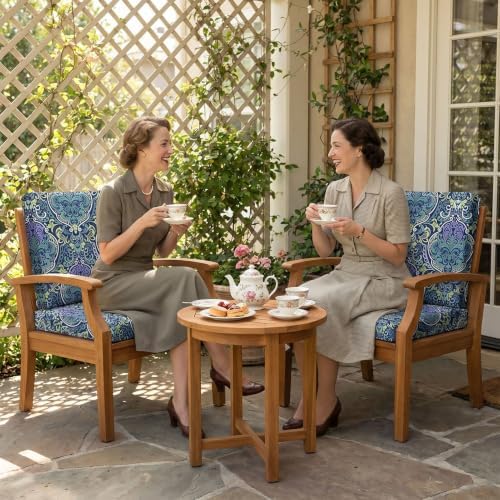 4Pcs Patio Cushion Covers Stretch Outdoor Furniture Protector Slipcovers - Image 2