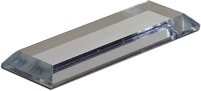 Mirart 1x3 Pull Handle, Self Stick Thick Acrylic Mirror Finger Glide Beveled Knob (6 Pack) - Image 2