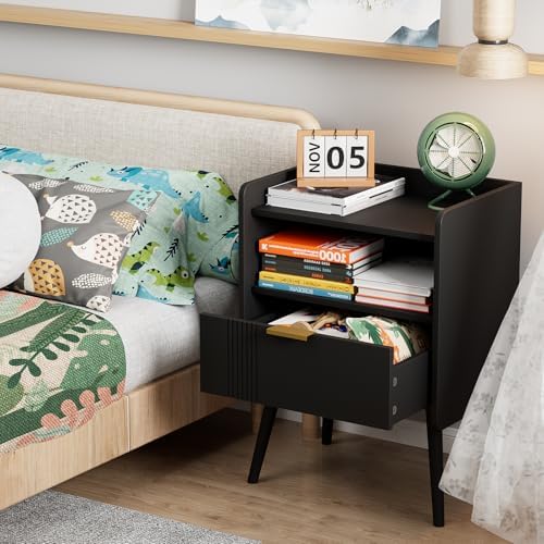 Night Stand Modern End Table with Storage Drawer, Bedside Table for Bedroom - Image 5