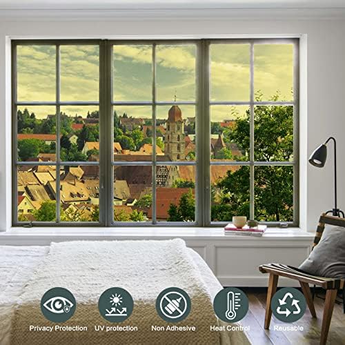FILMGOO One Way Privacy Window Film Heat Control Mirror Tint 35.4Inx6.5Ft - Image 6
