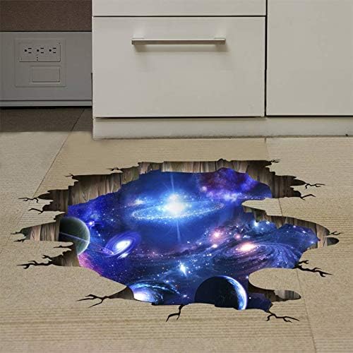 Blue Purple Galaxy Wall Decals, Removable Sticker,The Art Magic 3D Milky Way Dreamscape Home Decor (4 Sheets) - Image 7