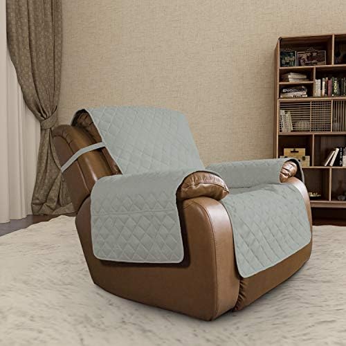 Easy-Going Oversized Recliner Chair Slipcover Reversible Sofa Cover Water Resistant Couch Cover Furniture Protector with Elastic Straps for Pets Dog (Oversized Recliner, Beige/Beige) - Image 2