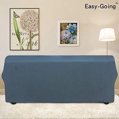 Easy-Going Stretch 4 Seater Oversized Sofa Couch Cover Bluestone - Image 3
