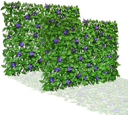 Expandable Fence Privacy Screen for Balcony Patio Outdoor,Decorative Faux Ivy Fencing Panel,Artificial Hedges (Single Sided Leaves)… by Unknown
