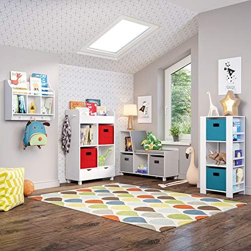 RiverRidge Folding Storage Bins - 2-pack of 10in Tall Gray Cubes - Image 3