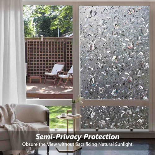 Kromapolis Window Privacy Film, Stained Glass, Grayish Black 29.5″ x 78.7″ - Image 4