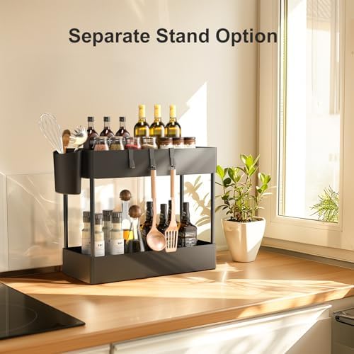 Pipishell 4 Tier Slim Storage Cart with Wheels, Laundry Cart, Black - Image 6