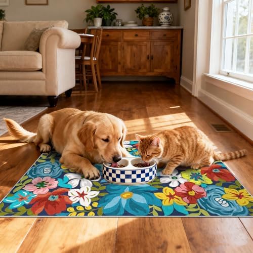 Floral Outdoor Rug - 28"x43" Front Door Mat Indoor Outside Entrance - Image 6