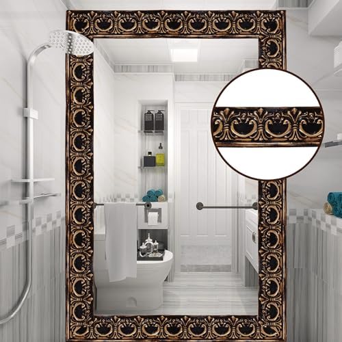 Flexible Self-Adhesive Molding Trim - 9.9 Feet Peel and Stick Wall, Ceiling, Cabinet Border, Mirror Frame for Home Decor (Brass) - Image 5
