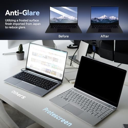 Laptop Privacy Screen 15.6 Inch Compatible with HP/Dell/Acer/Samsung/Asus/Lenovo/Toshiba,16:9 Aspect Removable Anti Glare Blue Light Filter Protector, 15.6 in Laptop Privacy Screen Shield - Image 4