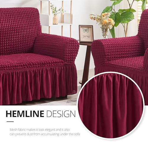 NICEEC Arm Chair Covers Armchair Covers Universal Slipcovers with Skirt - Image 4