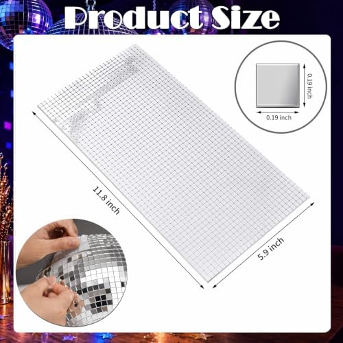 2700Pcs 5mm Self-Adhesive 4D Mirror Glass Tiles - Image 4