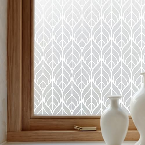 OHTMERU Window Privacy Film Decorative Non-Adhesive, Reusable, Anti-Glare by OHTMERU