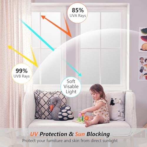 Kromapolis Frosted Glass Window Privacy Film with Tools, 29.5″ x 157.4″ - Image 4