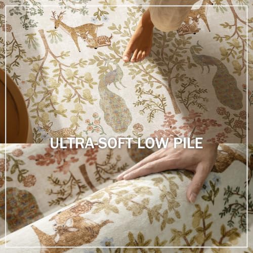 Runner Rugs Washable Kitchen Runner: 2'6"x8' Hallway Runner Rug Stain Resistant Non Slip Low Pile Soft Carpet Runners Rug for Bedroom Hallways Entryway Indoor Beside Bathroom Laundry Room - Image 5