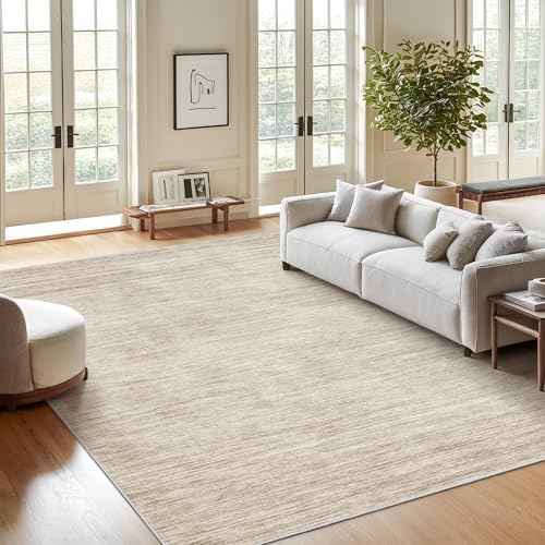 Valenrug Washable Rugs 5x7, Non Slip Large Area Rugs for Living Room, Brown by Valenrug