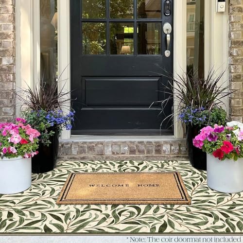 3x5 Leaf Entry Rug - Washable Indoor Outdoor Mats for Front Door - Image 5