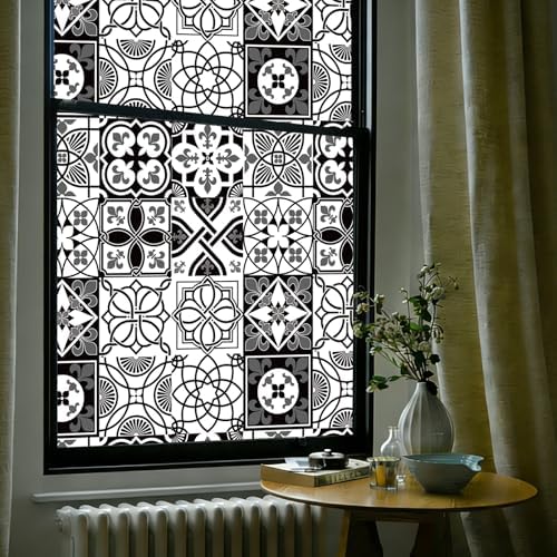 OHTMERU Stained Glass Window Privacy Film Decorative by OHTMERU