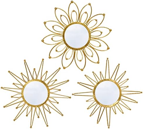 Mirror Wall Decor Gold Sunburst Mirrors Home Decoration Wall Art by wotieuns