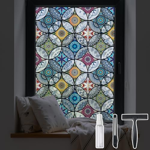 DKTIE Static Cling Decorative Window Film Easy to Install 17.7" x 78.7" by Dktie