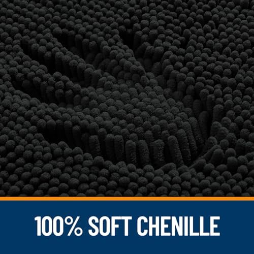 OLANLY Bathroom Rugs 34x21, Extra Soft Absorbent Chenille Bath Rugs - Image 3