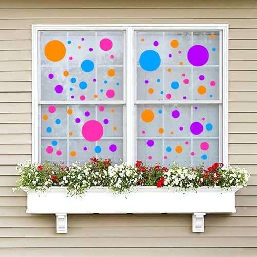 264 PCS Colorful Peel & Stick Polka Dot Vinyl Wall Decals Set | 12 sheets circle wall stickers, 8 sizes(0.8–6 in), 12 colors, decor for kids room, nursery, classroom, playroom & diy spaces - Image 7