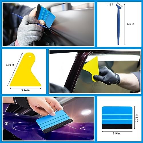 DIYSELF 19 Pcs Window Tint Kit, Window Tint Tools with Squeegee for Cars - Image 3
