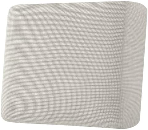 H.VERSAILTEX Super Stretch Individual Seat Cushion Covers Sofa Covers Couch Cushion Covers Slipcover Sets Thick Jacquard Textured Twill Fabric (1 Piece Chair Cushion Cover, Island Fossi) by HVERSAILTEX