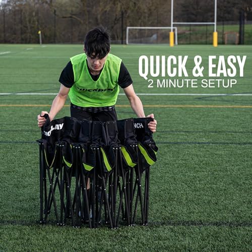 QUICKPLAY Pro 6-Seater Team Bench with Canopy Shelter - Sideline - Image 3