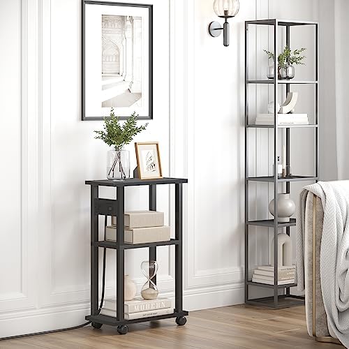 TUTOTAK Small Narrow Side Table, Set of 2 Skinny End Table - Image 7