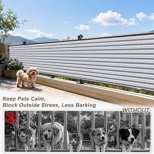 SUNNY GUARD 3' x 16' Balcony Privacy Screen, HDPE Patio Railing Cover Fence - Image 4