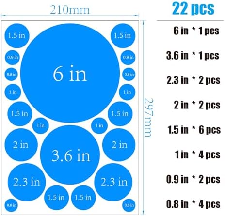264 PCS Colorful Peel & Stick Polka Dot Vinyl Wall Decals Set | 12 sheets circle wall stickers, 8 sizes(0.8–6 in), 12 colors, decor for kids room, nursery, classroom, playroom & diy spaces - Image 2