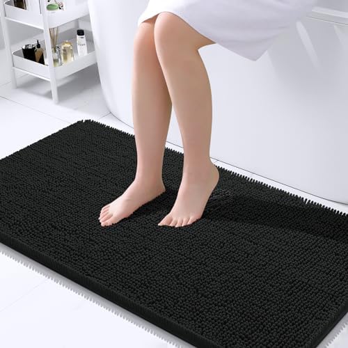 OLANLY Bathroom Runner Rugs 40x24, Extra Soft Absorbent Chenille Bath Rugs by OLANLY