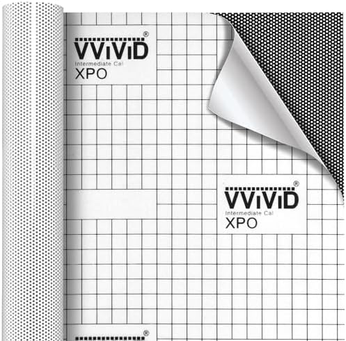 VViViD One-Way Perforated Vinyl Privacy Window Film Adhesive Glass Wrap Roll (3ft x 54 inches) by VVIVIDVINYL