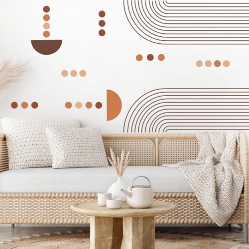 Large Arch Wall Decal Boho Arch Wall Stickers Geometric Line Sticker Minimalist Art Modern Sticker Abstract Geometric Peel and Stick Decals for Bedroom Living Room Decor - Image 2