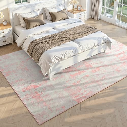 Toneed Washable 5x7 Area Rug with Non-Slip Backing for Living Room - Image 2