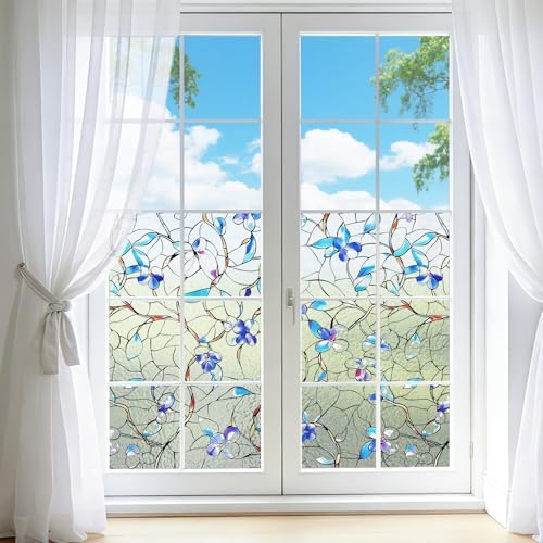 NINETREX Window Privacy Film, Decorative Frosted Film, 23.6" x 78.7" - Image 2