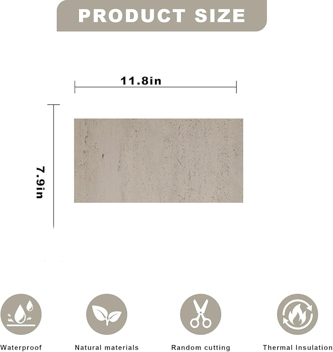 3D Wall Panels - 1PCS 5.9"x5.9" Faux Stone Wall Covering - MCM Modified Clay Material for Home Art, Accent Brick, Modern Exterior/Interior Decoration, Sample-TV - Image 2