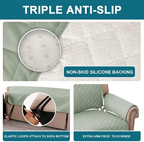 Turquoize 100% Waterproof Sofa Covers Couch Cover for Dogs, XL Sofa 78" - Image 4