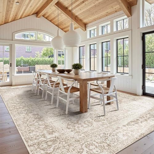 Rugxara 10x14 Washable Area Rug for Living Room, Extra Large,Vintage Boho - Image 3