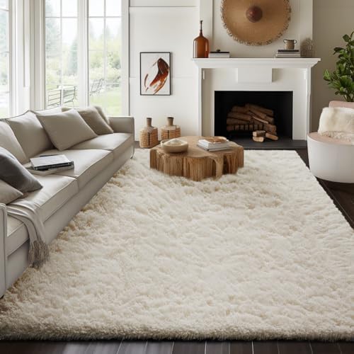 Ophanie Area Rugs for Bedroom Living Room,Ivory,Rectangular,7'x9' by Ophanie