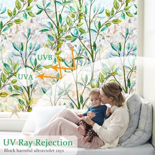 Stained Glass Window Film Decorative for Glass, 23.6" x 78.7" - Image 4
